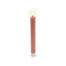 Carica l'immagine nel visualizzatore di Gallery, Relaxdays Candele LED Bastoncino, Set 4, 25 x 2 cm, Fiamma tremolante, Vera Cera, scanalature