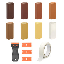 Carica l'immagine nel visualizzatore di Gallery, 8 Colori Stucco per Legno con Tonalità Marroni Comuni del legno