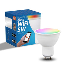 Carica l'immagine nel visualizzatore di Gallery, M Ledme - Lampadina LED WiFi Smart 5W (Eq. 40 W) attacco GU10, non necessita di Hub, RGB+CCT, Dimmerabile, Luce Bianca e