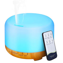 Carica l'immagine nel visualizzatore di Gallery, Diffusore di Oli Essenziali per Ambienti 300ml, Diffusore Aromi a Grana di Legno con Illuminazione LED, Aromaterapia e P