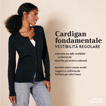 Carica l'immagine nel visualizzatore di Gallery, Amazon Essentials Cardigan Girocollo Leggero (Taglie Forti Disponibili) Donna, Bordeaux, L