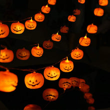 Carica l&#39;immagine nel visualizzatore di Gallery, Zucca di Luci Stringa Halloween 3Meters 20 LED Lanterna Zucca Stringa per Feste Halloween Luci Perfette per Halloween