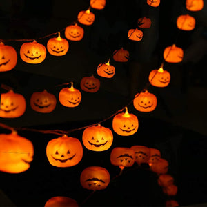 Zucca di Luci Stringa Halloween 3Meters 20 LED Lanterna Zucca Stringa per Feste Halloween Luci Perfette per Halloween