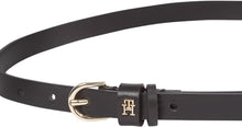 Carica l'immagine nel visualizzatore di Gallery, Tommy Hilfiger Donna Cintura Essential Effortless 1,5 cm Stretta, Nero (Black), 85 cm