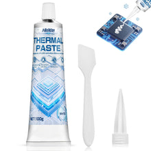 Carica l'immagine nel visualizzatore di Gallery, AllisWay Pasta Termica, Pasta Termica CPU, Thermal Paste, Dissipazione del Calore Altamente Efficiente per Computer, Frigoriferi e Altri Componenti Elettronici 100 g, Bianco