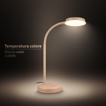 Carica l'immagine nel visualizzatore di Gallery, BRILONER - Lampada da tavolo a LED con touch, dimmerabile a passi, orientabile, lampada da comodino, lampada da scrivani