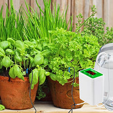 Carica l'immagine nel visualizzatore di Gallery, Irrigazione Automatica, 12 kit di Irrigazione a Goccia per Piante Domestiche, Display a LED e Irrigazione Automatica per USB Ricaricabile, Dispositivi di Irrigazione (Upgraded 12JH)