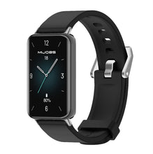 Carica l'immagine nel visualizzatore di Gallery, GIOPUEY Cinturini Compatibile con Honor Band 9, Morbido Silicone Cinturino [Resistente all'Usura] [Traspirante] - Black