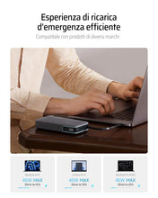 Carica l'immagine nel visualizzatore di Gallery, CUKTECH 45W 20000mAh Power Bank con Cavi Integrati, Ricarica Rapida Batteria Esterna con 2 Porte, Display Digitale, USB C Caricatore Portatile Caricabatterie per MacBook Air, Galaxy S23, iPhone 15 Pro