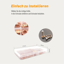Carica l'immagine nel visualizzatore di Gallery, DIYoung 320 PZ Assortimento di Giunti in Rame, Rondelle Piatte per Motori di Barche e Auto (M5 M6 M8 M10 M12 M14 M16 M20