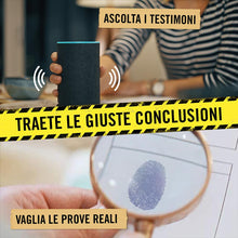 Carica l'immagine nel visualizzatore di Gallery, Hidden Games Luogo del Reato - Un piano perfetto - Italiano - Gioco investigativo realistico ed emozionante, tipo Escape Room da tavolo