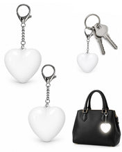 Carica l'immagine nel visualizzatore di Gallery, 2 luci da borsa a forma di cuore, 7,1 cm LED sensore touch automatico, portachiavi luminosi romantici per borsetta notte