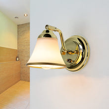 Carica l'immagine nel visualizzatore di Gallery, Applique con interruttore per bagno, luce a specchio, art nouveau, orientabile, lampada da bagno, oro, basso abbagliamen