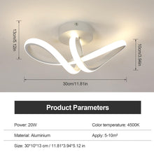 Carica l'immagine nel visualizzatore di Gallery, Plafoniera LED Soffitto Moderna, 20W 2500LM in Alluminio