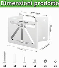 Carica l'immagine nel visualizzatore di Gallery, Supporto metallo per angolare Compatibile con Eufy Security SoloCam S340, Supporto Angolo Antiruggine per Telecamera di 