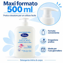 Carica l'immagine nel visualizzatore di Gallery, Venus - Detergente Intimo Ultra Delicato con Estratto di Malva 500 ml