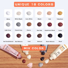 Carica l'immagine nel visualizzatore di Gallery, Kit Riparazione Legno Stucco, Kit Riparazione in Laminato Pasta Mastice per Laminato Gelentea Graffi Colori per Legno Ri