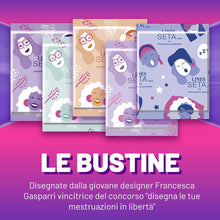 Carica l'immagine nel visualizzatore di Gallery, Lines Seta ASSORBENTI GIORNO LINES SETA ULTRA CON ALI - INCASTRO PERFETTO - PACCO SCORTA 80 PEZZI