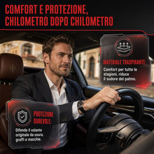 Carica l'immagine nel visualizzatore di Gallery, Coprivolante Auto Universale Nero Antiscivolo Sportivo
