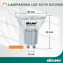 Carica l'immagine nel visualizzatore di Gallery, DiCUNO Lampadine LED GU10 5W, Equiv. 50W, 5000K, 600lm, 6 Pezzi