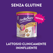 Carica l'immagine nel visualizzatore di Gallery, PEDIASURE Crescita e Sviluppo, Integratore Alimentare per Bambini da 1+, Multivitaminico con 27 Vitamine e Minerali e Proteine, Confezione 400g, gusto Cookies &amp; Cream