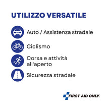 Carica l'immagine nel visualizzatore di Gallery, First Aid Only Gilet Catarifrangente Giallo | Gilet di Sicurezza per Auto e Bici secondo EN ISO 20471:2013 | Alta Visibi
