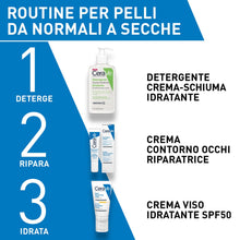 Carica l'immagine nel visualizzatore di Gallery, CeraVe Crema Idratante Viso SPF 50, Per Pelli da Normali a Secche, 52 ml