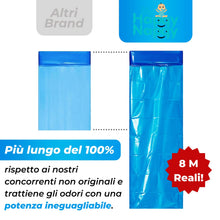 Carica l'immagine nel visualizzatore di Gallery, 8 Ricariche Mangiapannolini 8 Metri Profumate Anti-Odore
