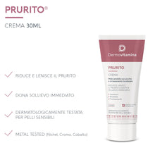 Carica l'immagine nel visualizzatore di Gallery, Dermovitamina - Prurito Crema 30ml - Per Pelle Secca e Ipersensibile