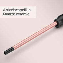 Carica l'immagine nel visualizzatore di Gallery, BaByliss Ferro arricciacapelli 10mm, Quartz Ceramic, 10 Temperature, ricci ultra definiti, Nero e rosa, C449E