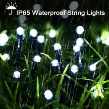 Carica l'immagine nel visualizzatore di Gallery, ODEETRONIC Catena Luminosa Solare, 20M 200 LED Natale Luce Stringa Solari Esterno 8 Modalità Impermeabile Luci Giardino 