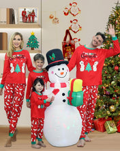 Carica l'immagine nel visualizzatore di Gallery, Kouric Pigiama Natale Famiglia, Pigiami Natalizi per Tutta la Famiglia, Pigiama Natalizio Famiglia Pigiami Natale, Girocollo Due Pezzi Natale Pajamas Set per Donna Uomo Bambino Bambina