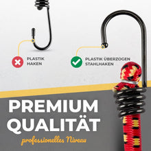 Carica l'immagine nel visualizzatore di Gallery, HAYATEC set da 12 Espansore con gancio Tenditore in gomma con gancio Elastico tenditore bagagli Corda tenditrice Cinghie