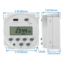 Carica l'immagine nel visualizzatore di Gallery, BAOMAIN CN101A Timer Digitale Settimanale LCD 12 V AC/DC 16 A, 17 Programmi