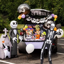 Carica l'immagine nel visualizzatore di Gallery, Sincere Party Costume da scheletro bagliore al buio con ossa con guanti, ottimo per bambini di 5-7 anni