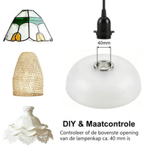 Carica l'immagine nel visualizzatore di Gallery, Kit Lampada a Sospensione con Interruttore Dimmer, Cavo Sospeso 2 m con Spina, Portalampada Edison E27 per Lampade e Par