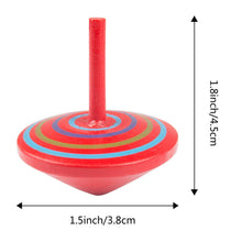Carica l&#39;immagine nel visualizzatore di Gallery, ZOEON 30 Pezzi Trottola in Legno, Giroscopio in Legno Colorati Artigianali Set per Bambini