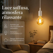 Carica l'immagine nel visualizzatore di Gallery, Aigostar Lampada a Sospensione in Silicone,Lampada Sospensione con 100cm Cavo,Portalampada E27 Compatibile con Paralume,