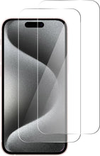 Carica l'immagine nel visualizzatore di Gallery, Vetro Temperato per iPhone 15 / iPhone 15 Pro [2 Pezzi] Vetrino Protettivo Pellicola Protezione Schermo