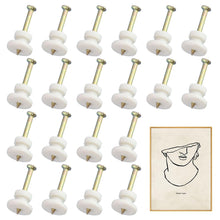 Carica l'immagine nel visualizzatore di Gallery, GXGM 20 Pezzi Chiodi per Quadri Muro, Non-Punzonatura Ganci Invisibili Appendi Quadri Ganci Gancetti Quadri per Quadri M