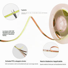 Carica l'immagine nel visualizzatore di Gallery, Rosa COB Striscia LED Camera,Fosingut 5v 2m USB Luci LED TV Retroilluminazione Intelligente Dimmerabile 960 LEDs CRI90 c