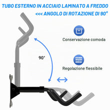 Carica l'immagine nel visualizzatore di Gallery, Porta Bici da Muro - Appendi Bici da Muro - Supporto Bici da Muro, Portata di 30 kg, 360° Girevole ed Estraibile, Pieghe