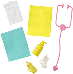 Barbie Carriere Playset Pediatra Bambola, 2 Neonati e Accessori, Giocattolo per Bambini 3+ Anni, GKH23