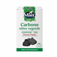 Carica l'immagine nel visualizzatore di Gallery, Matt, Carbone Attivo Vegetale, Integratore Alimentare, 100 Compresse