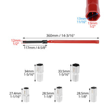 Carica l'immagine nel visualizzatore di Gallery, QWORK® 8-13mm chiave per rubinetto sottolavello regolabili set, chiave per rubinetto con prese intercambiabili, chiave p