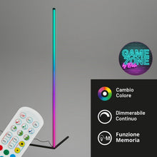 Carica l'immagine nel visualizzatore di Gallery, BRILONER - Lampada da terra a LED RGBIC con telecomando, postazione da gaming, illuminazione gaming, lampada da party co