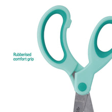 Carica l'immagine nel visualizzatore di Gallery, Westcott E-21586 00 Forbici bambini Kids Lefty Softgrip per mancini, 13 cm, punte arrotondate, turchese