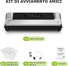 Carica l'immagine nel visualizzatore di Gallery, Macchina Sottovuoto per Alimenti Bonsenkitchen, Sigillatore Nero 01