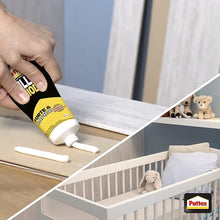 Carica l'immagine nel visualizzatore di Gallery, Pattex Millechiodi Forte &amp; Rapido, adesivo di montaggio extra forte che sostituisce viti e fori al muro, adesivo bianco con effetto ventosa, 1x250g tubo