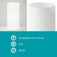 Carica l'immagine nel visualizzatore di Gallery, Eglo Geo lampada da tavolo minimalista, lampada da comodino in vetro